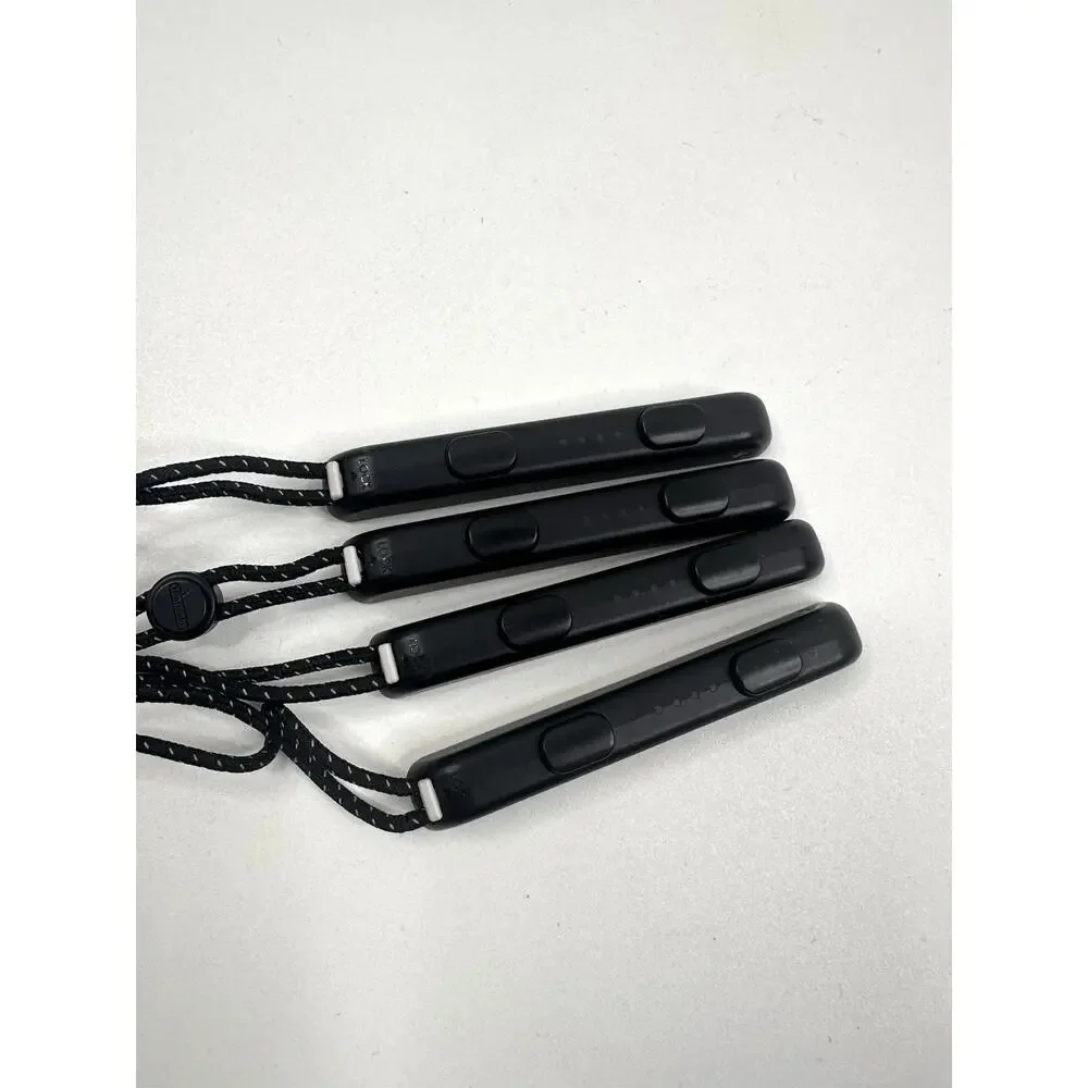 Nintendo Switch OEM Black Joy-Con Rail Attachment and Wrist Straps 2 Pairs